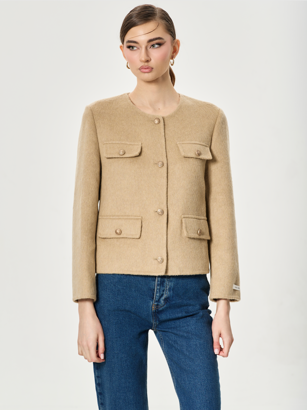 Wool Blazer Cream