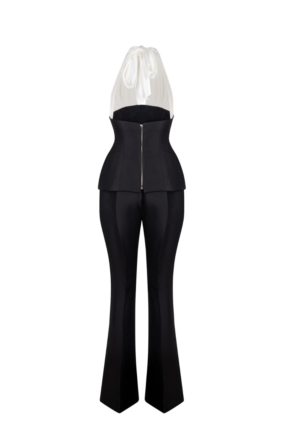 Black Mikado Trousers Set
