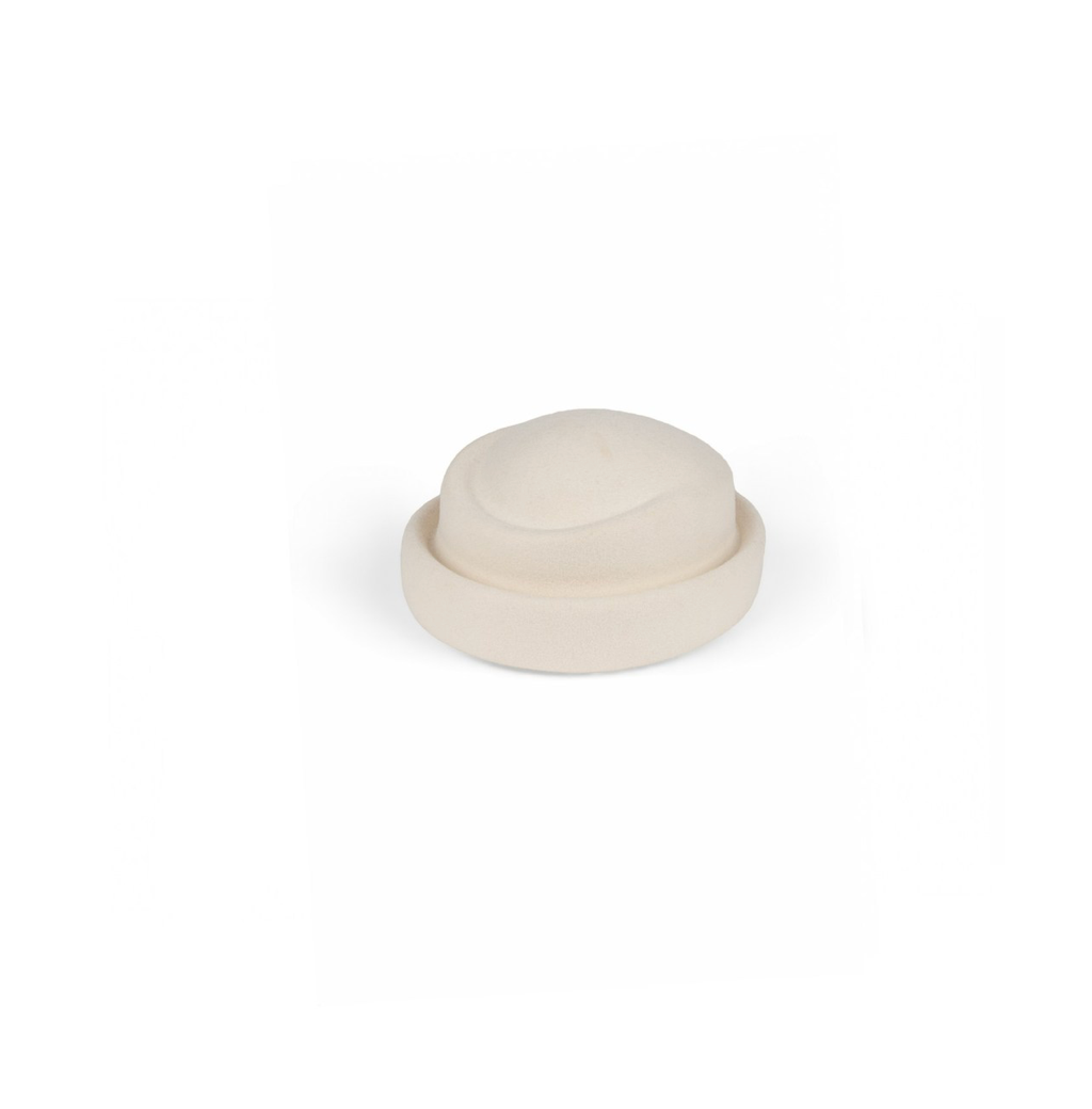 Cream Wool Felt Hat