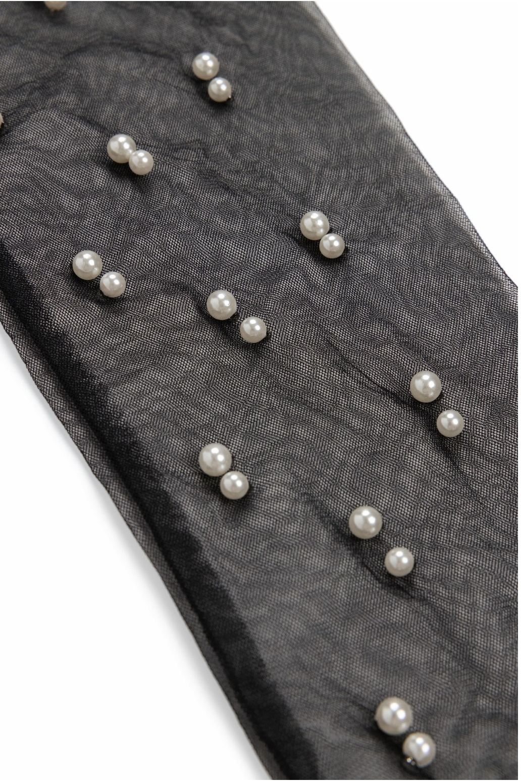 Black Tulle Gloves