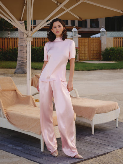 Baby Pink viscose 2 piece set