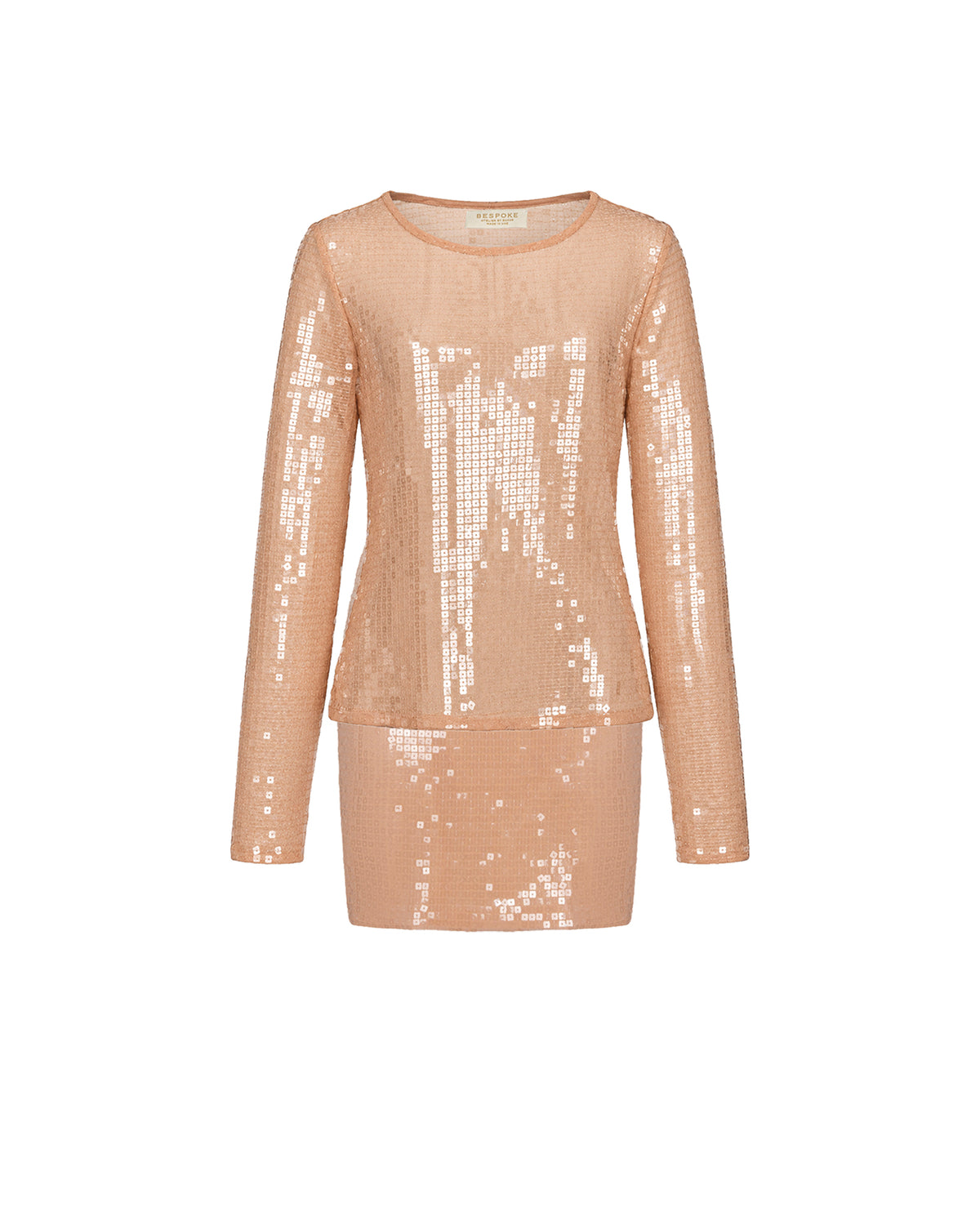 Sequin Champagne Skirt Set