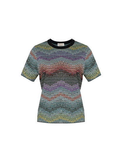 Knitted Short-colorful Set