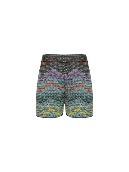 Knitted Short-colorful Set