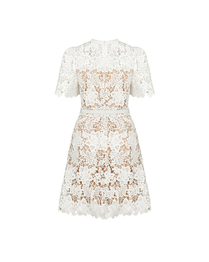 Lace Short Pocket Dress