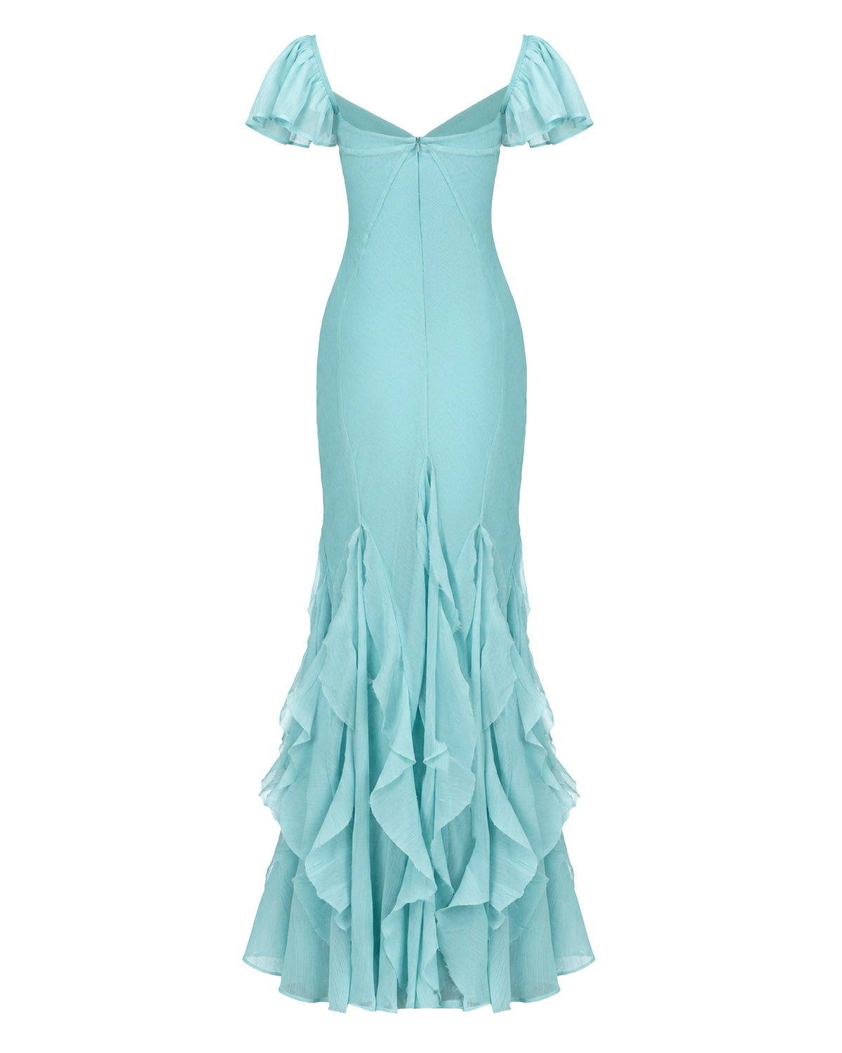 The Aqua Chiffon Dress