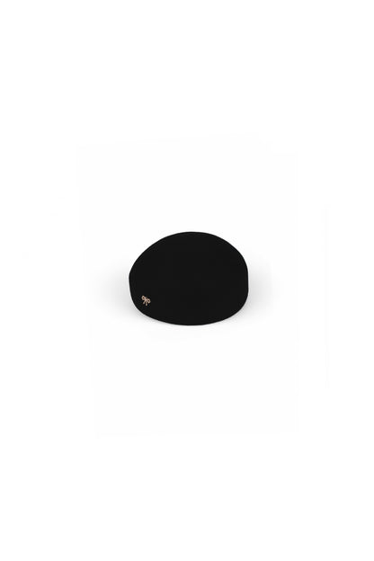Black Bow Pillbox Hat