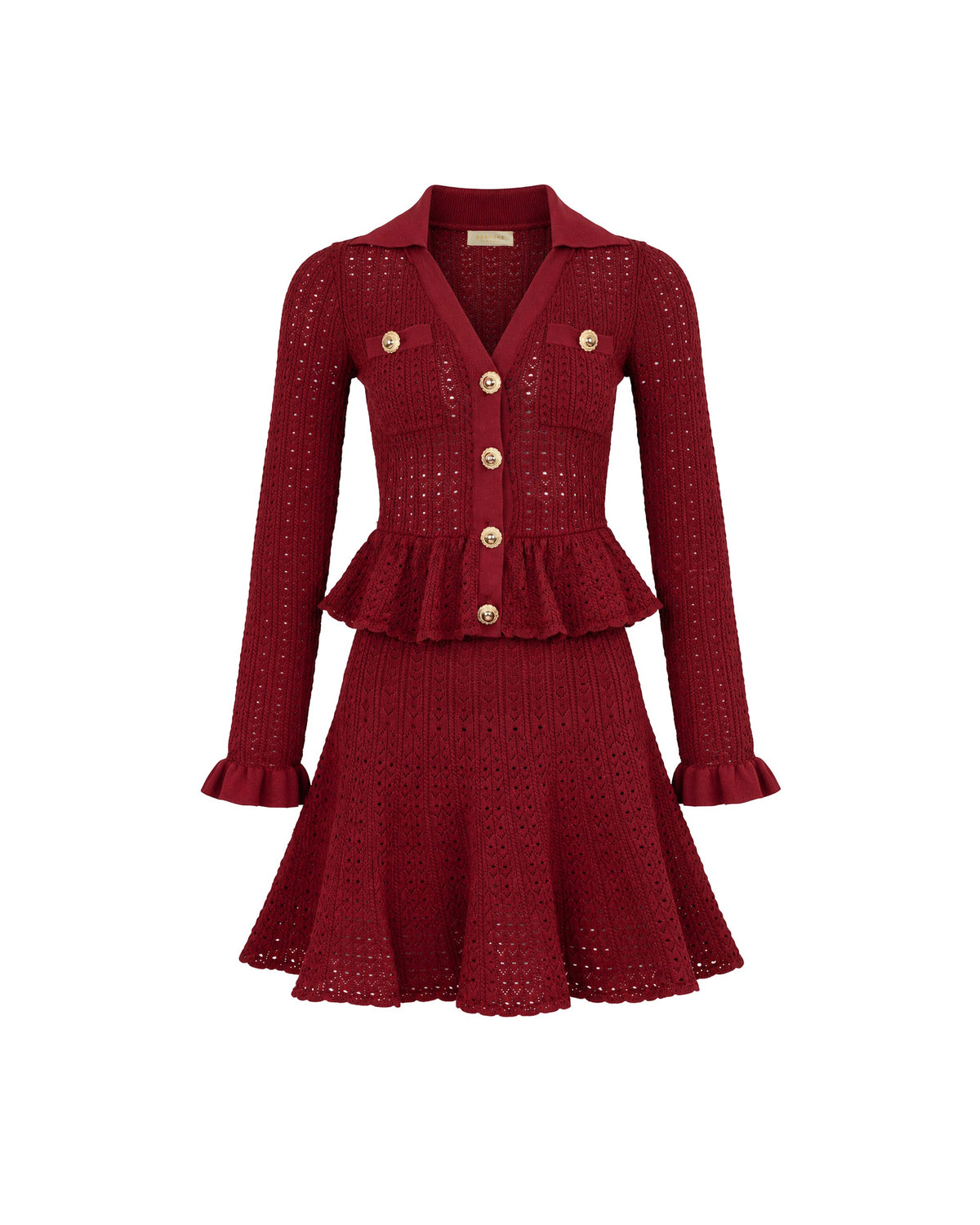 Midi Bordeaux Dress
