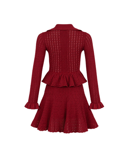 Midi Bordeaux Dress