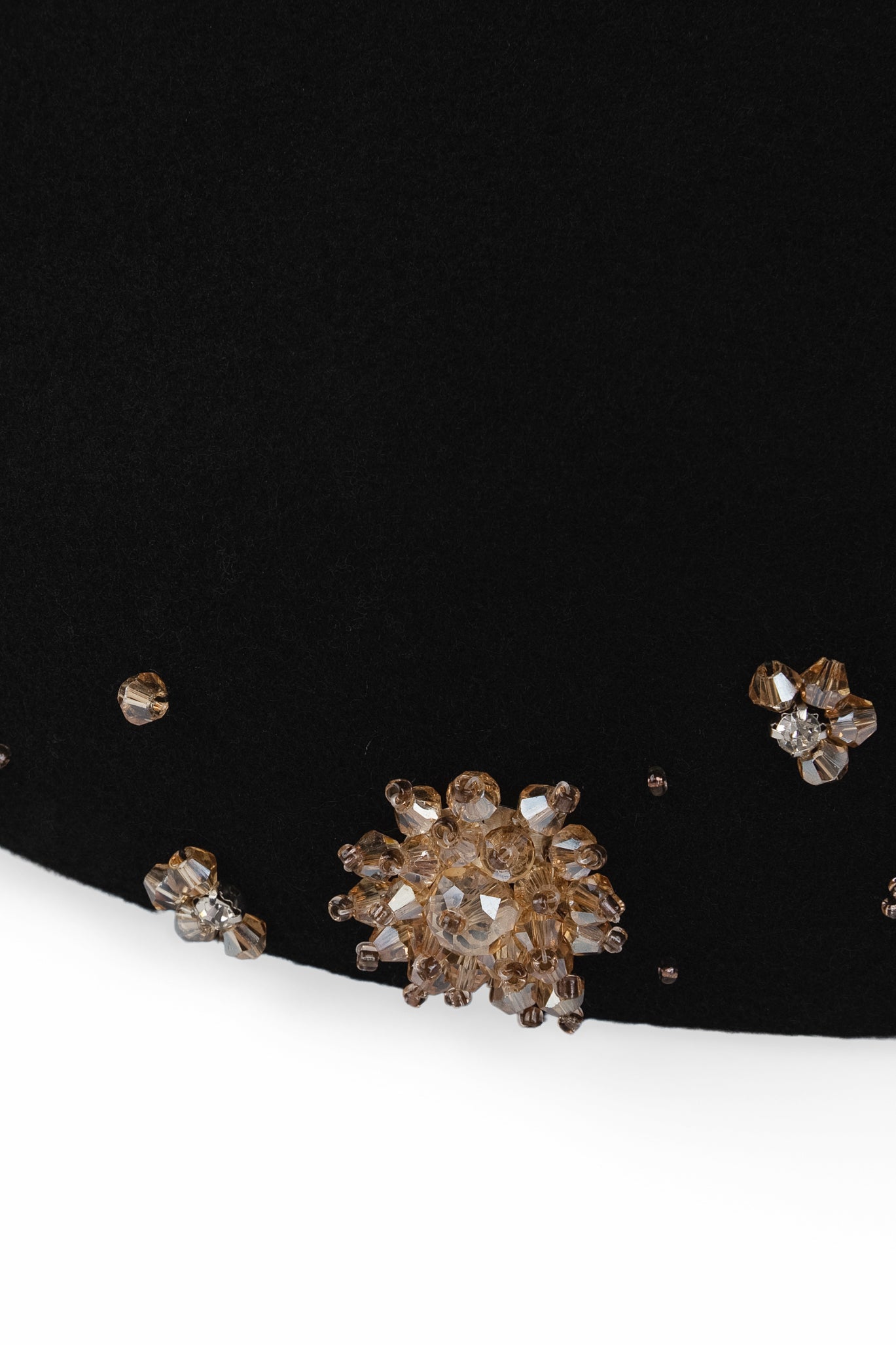 Crystal-Cluster Pillbox Hat