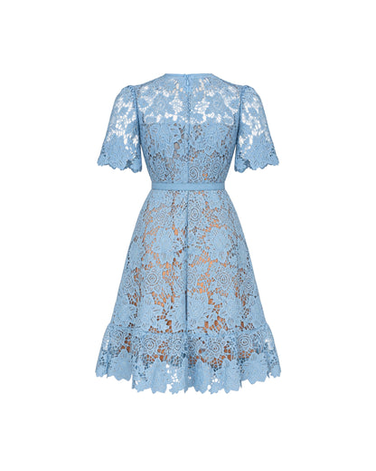 Lace Short Pocket Dress