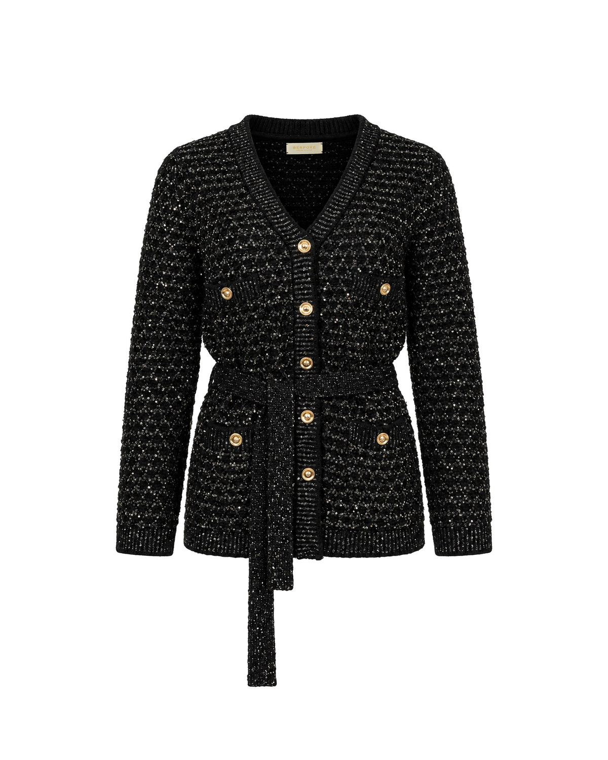 BLACK & GOLD CARDIGAN