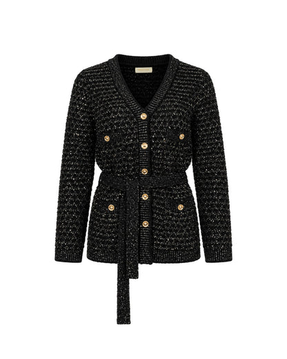 BLACK & GOLD CARDIGAN