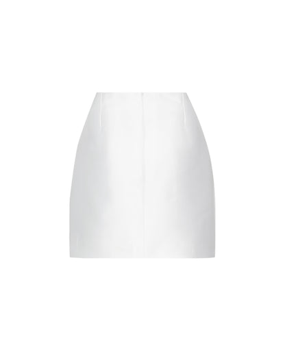 White Mikado Skirt Set