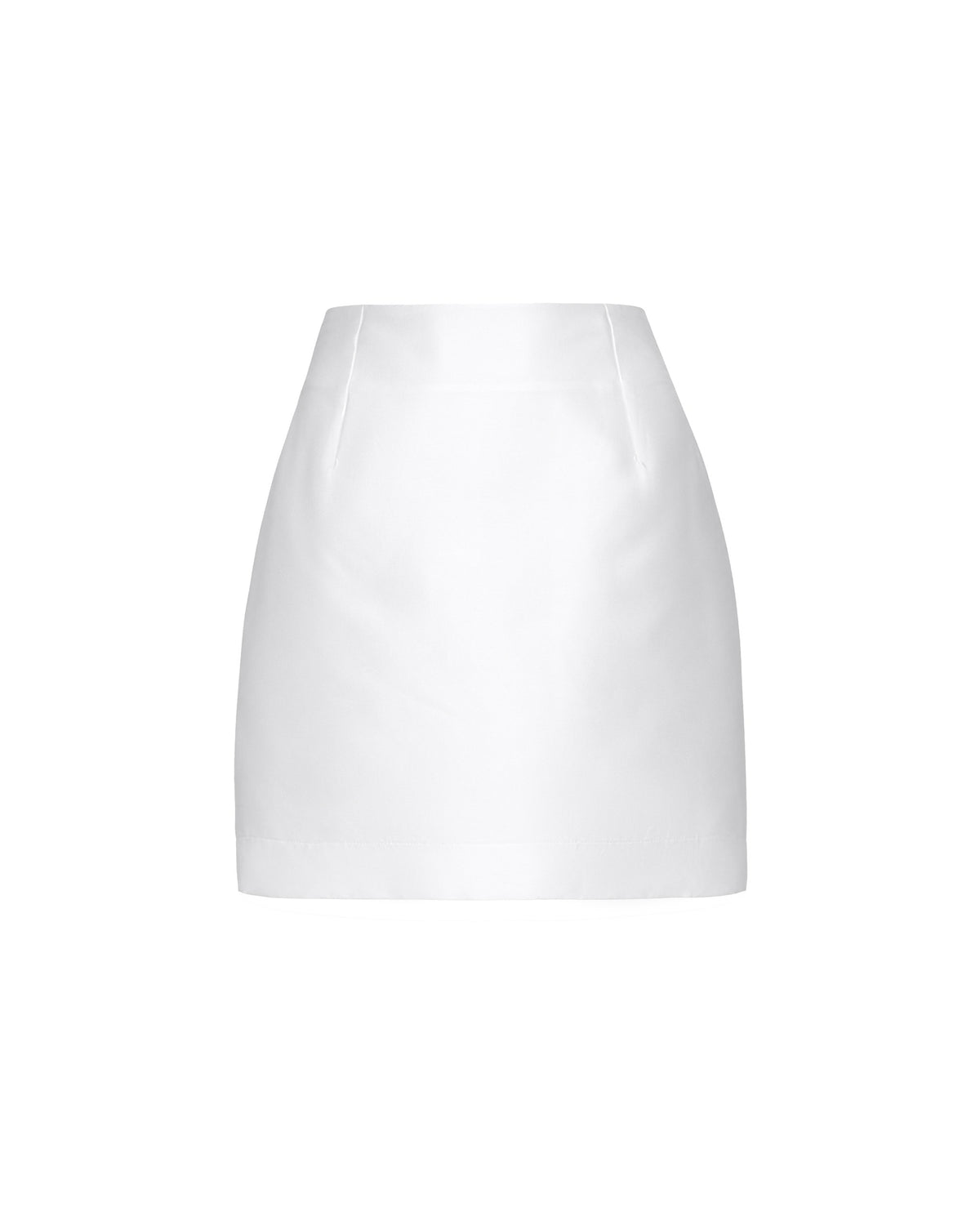 White Mikado Skirt Set