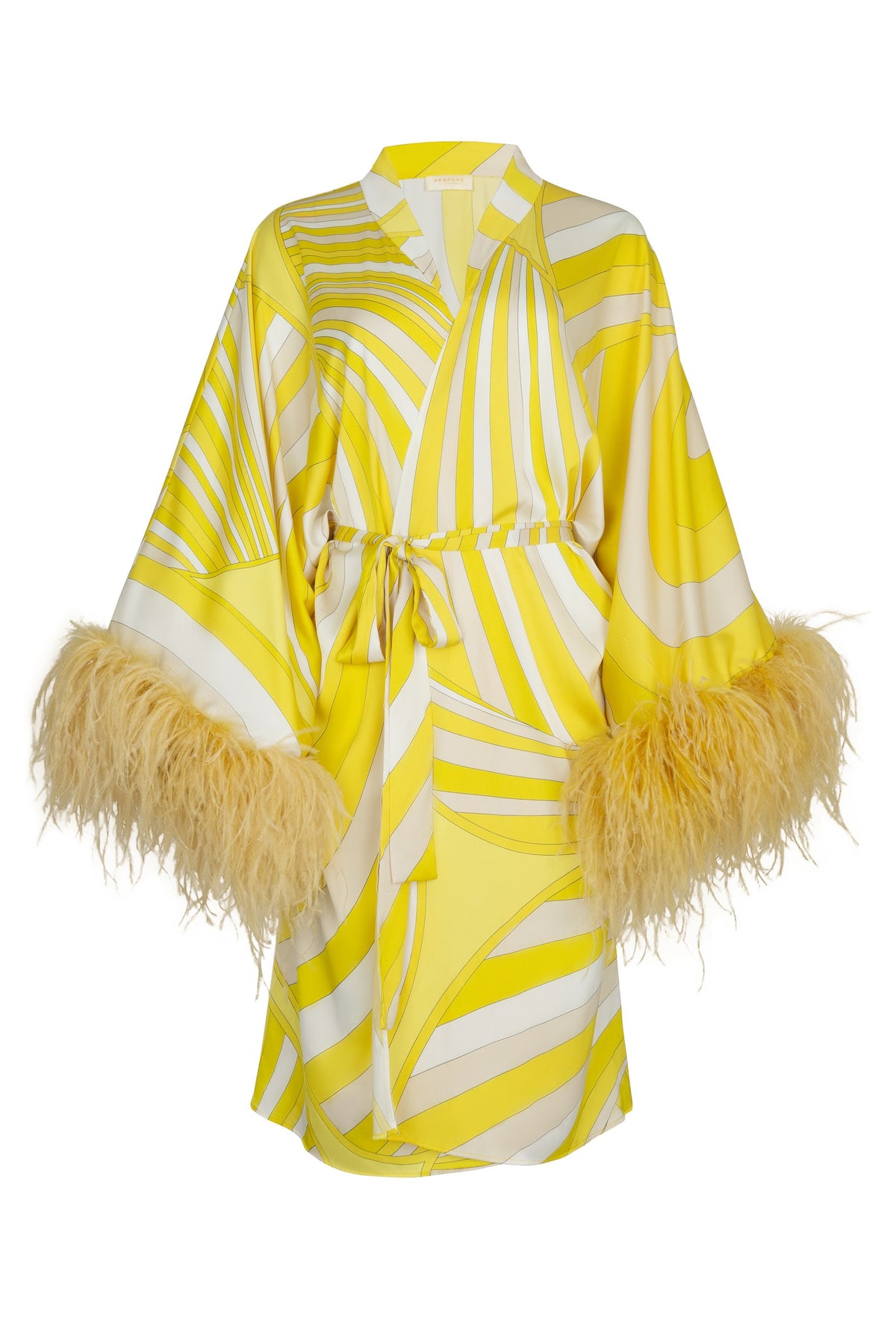 Yellow 2 piece Feather Set