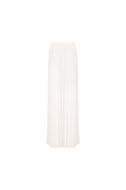 Pleated Halter Plunge Maxi set