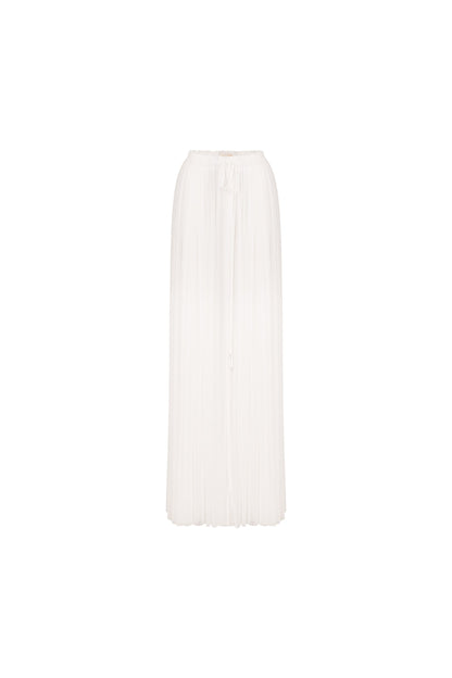 Pleated Halter Plunge Maxi set