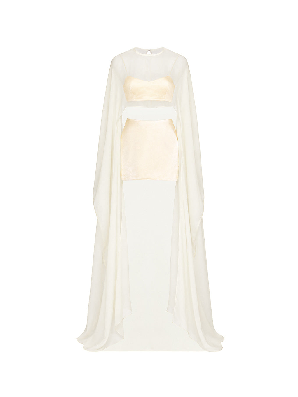 Chiffon Cape & Viscose Mini Set