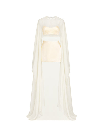 Chiffon Cape & Viscose Mini Set