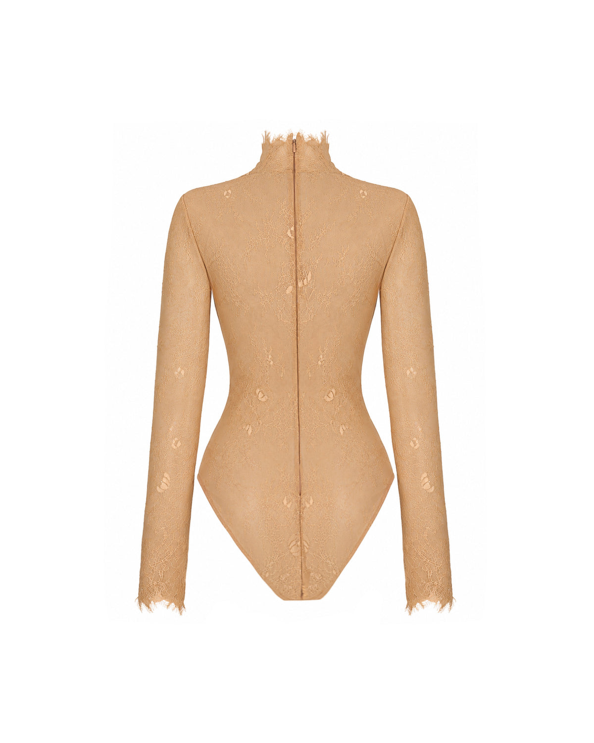 High-Neck Feathered Couture