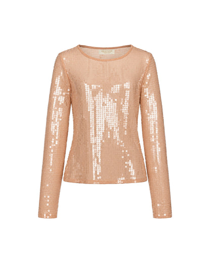 Sequin Champagne Skirt Set