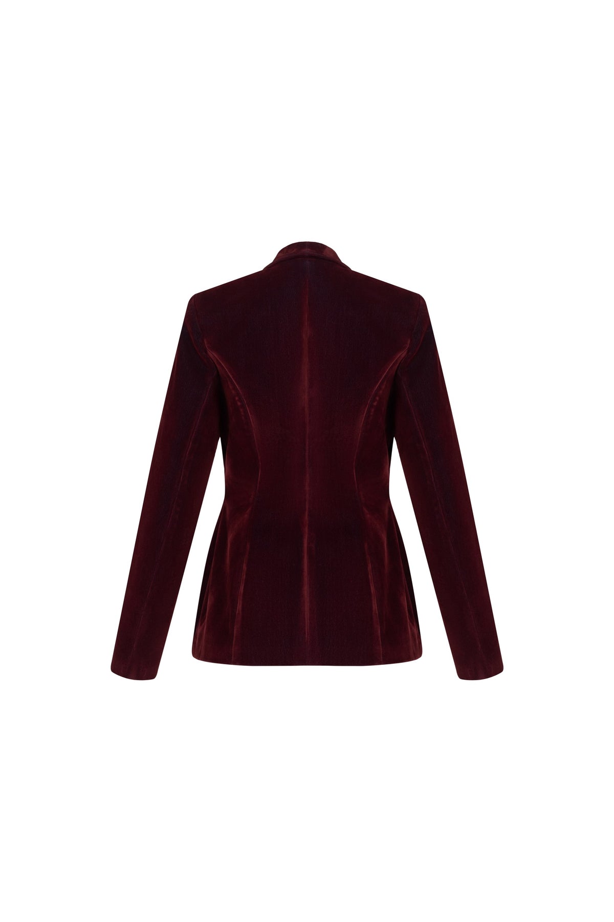 Women's Bordeaux Single-Button Jacket