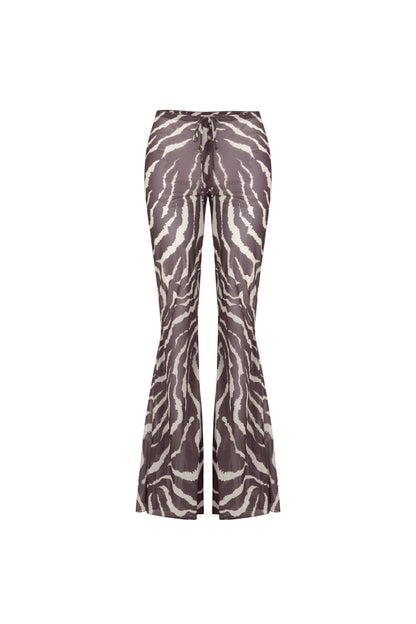 Zebra Flare Beach Pants