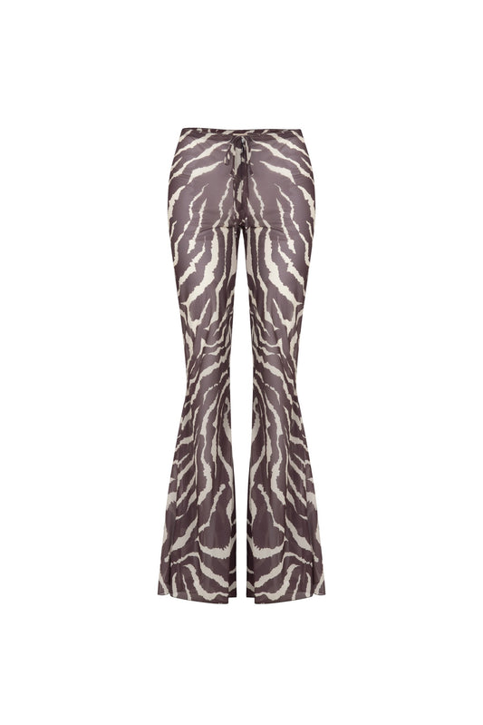 Zebra Flare Beach Pants