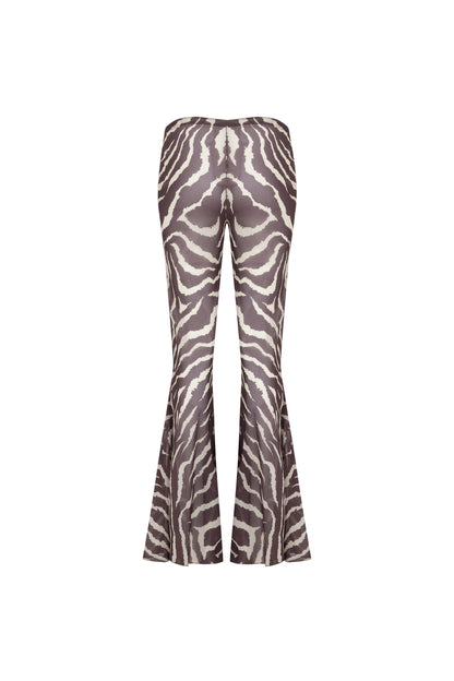 Zebra Flare Beach Pants