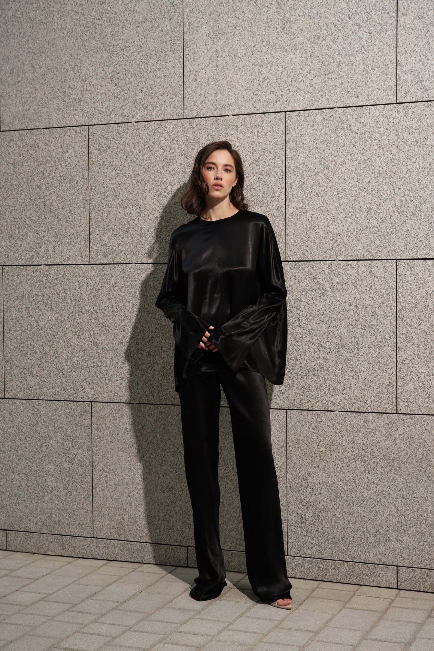 Black Viscose 2-Piece set