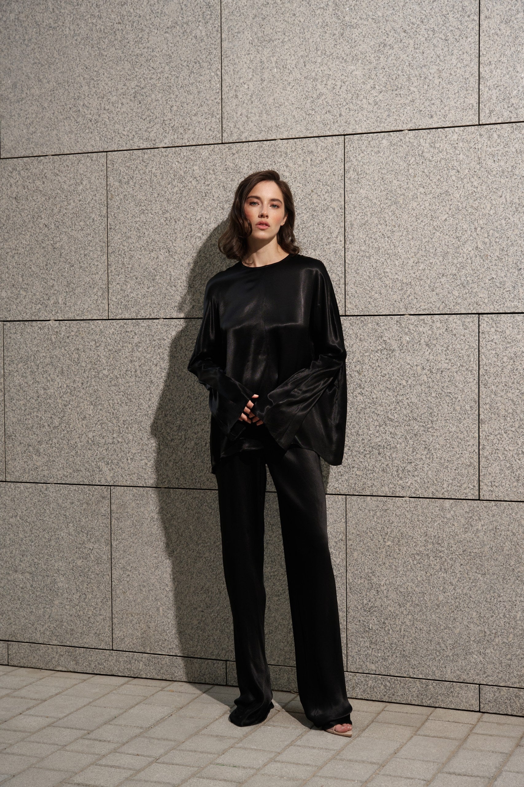 Black Viscose 2-Piece set