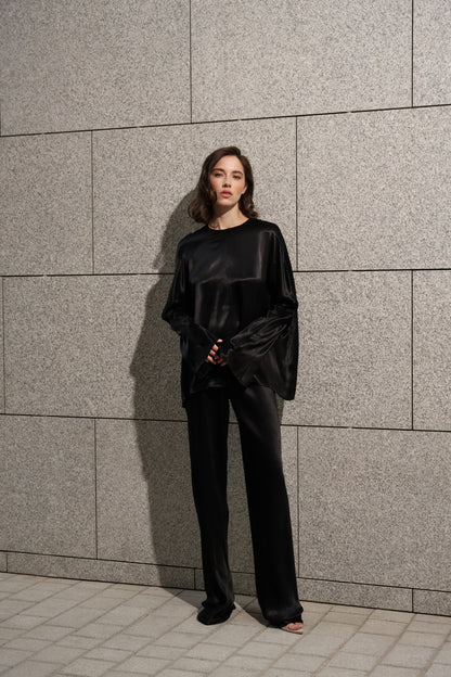 Black Viscose 2-Piece set