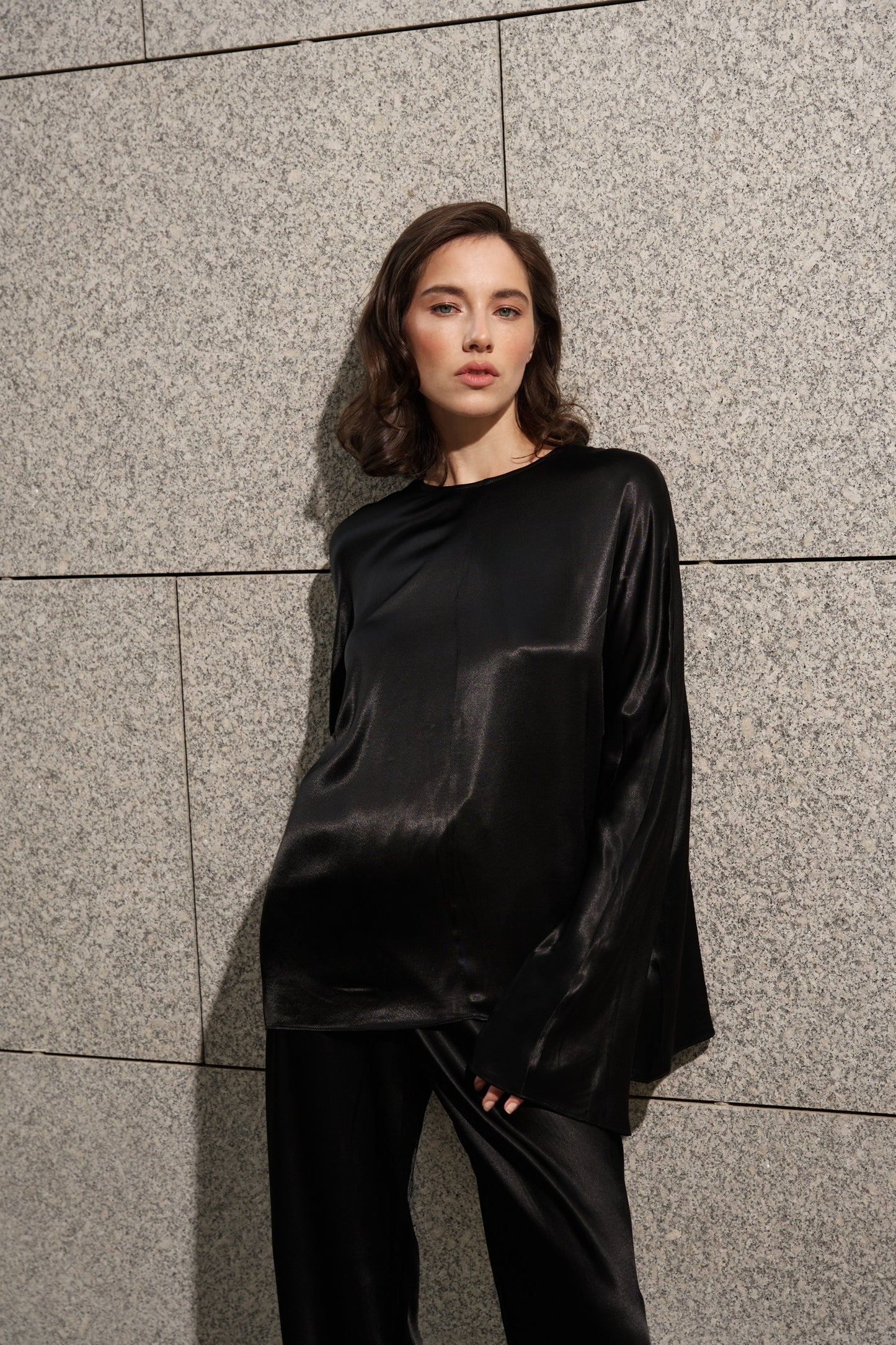 Black Viscose 2-Piece set