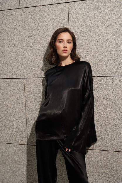 Black Viscose 2-Piece set