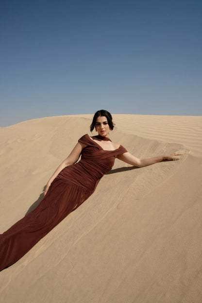 Desert Off Shoulder Dress