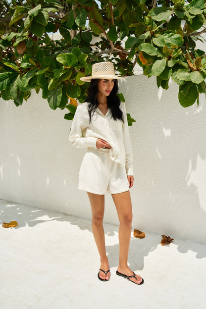 Linen Shorts Set