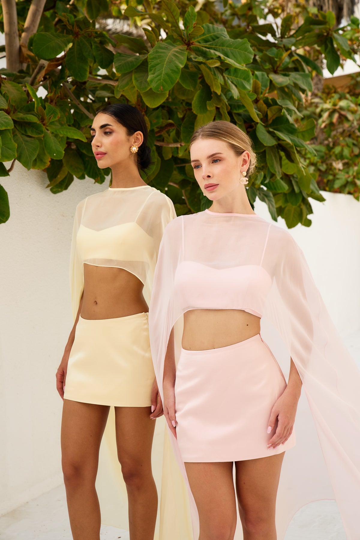 Chiffon Cape & Viscose Mini Set