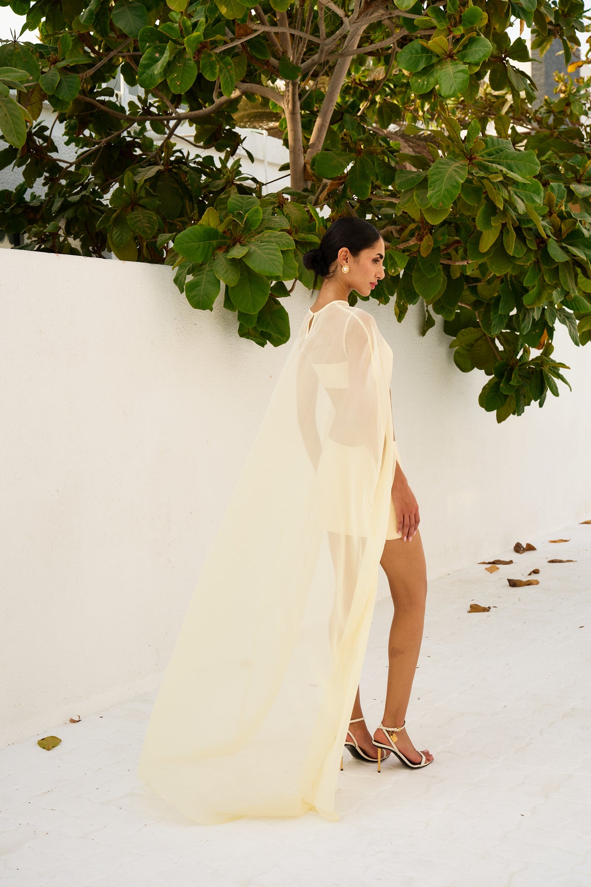 Chiffon Cape & Viscose Mini Set