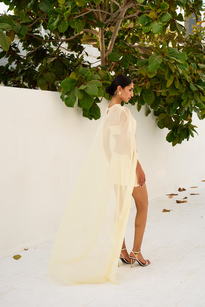 Chiffon Cape & Viscose Mini Set