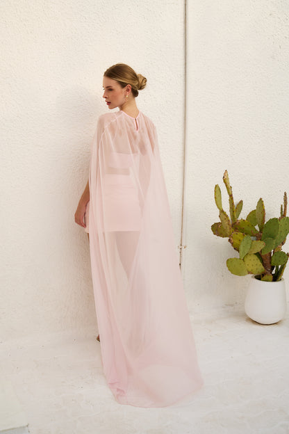 Silk Chiffon Cape