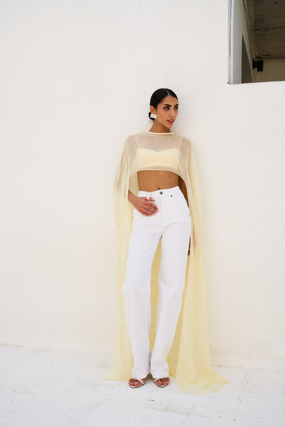 Silk Chiffon Cape