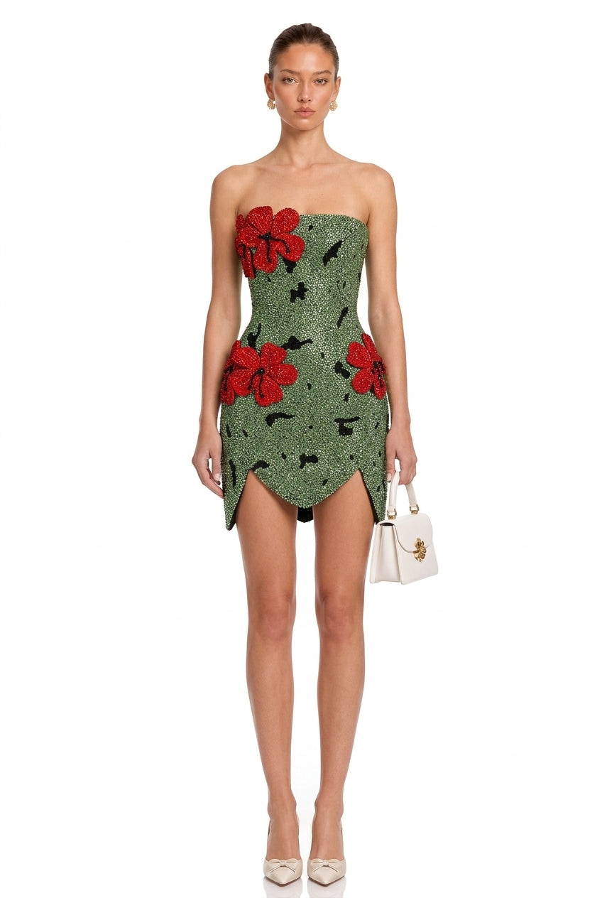 The Crystal Mosaic 3D Floral Dress