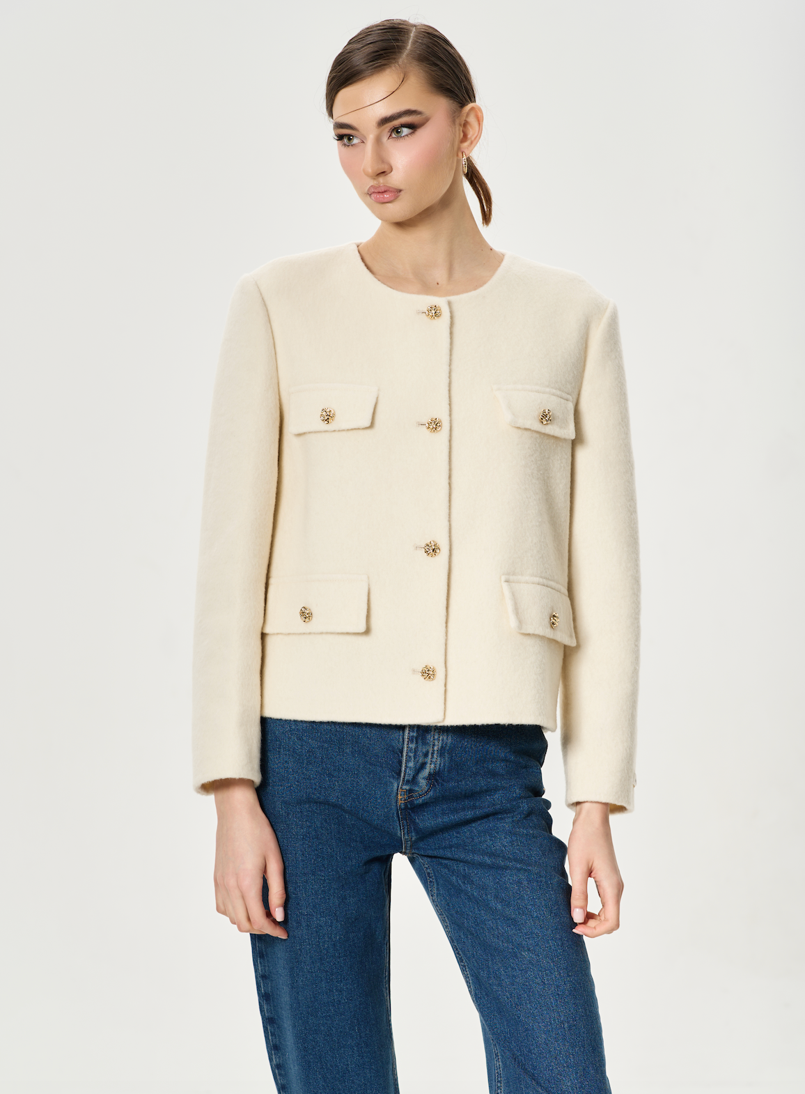 Wool Blazer Off White