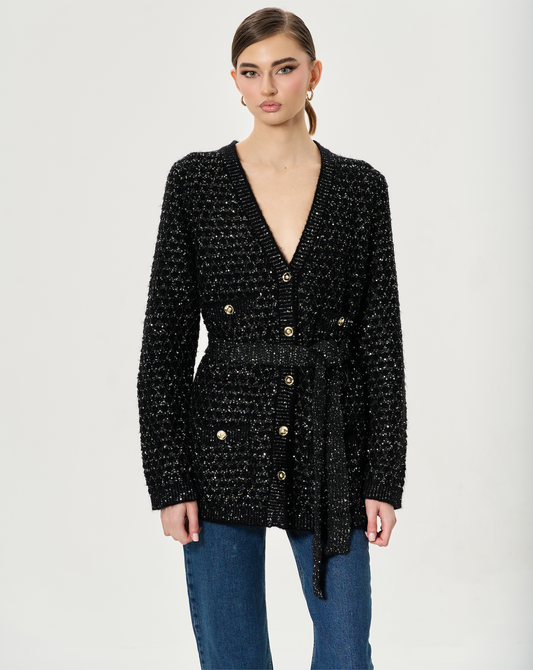 IVORY & GOLD CARDIGAN
