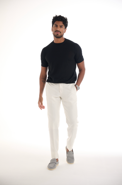 Black Cashmere Round Neck