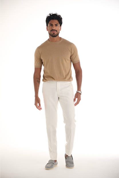 Camel Cashmere Round Neck