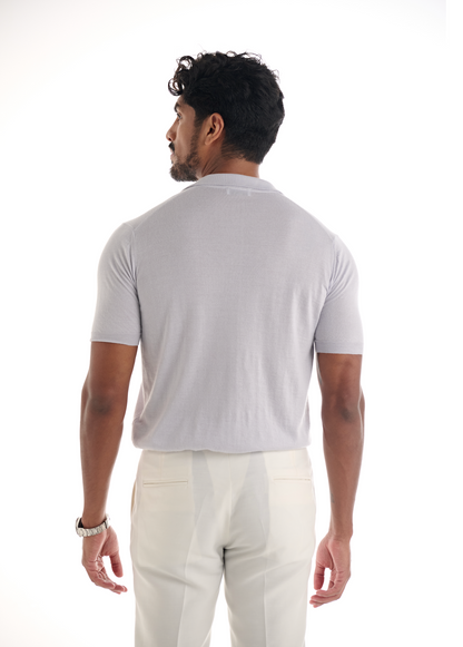 Light Blue Cashmere Polo