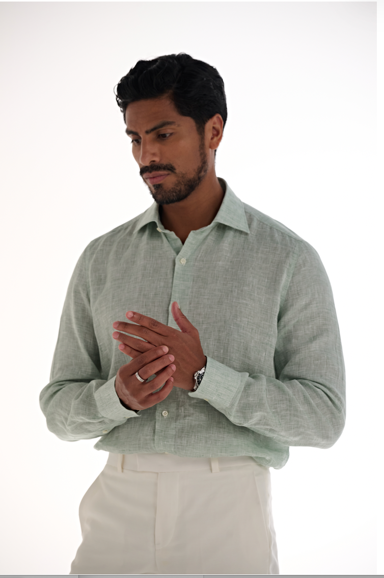 Borrelli Napoli Camicia Lino 9