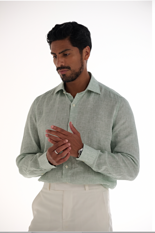 Borrelli Napoli Camicia Lino 9